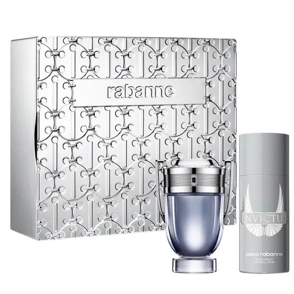 Paco Rabanne Invictus zestaw woda toaletowa 100ml + dezodorant 150ml