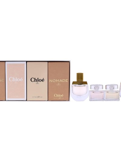 Les Parfums zestaw Nomade woda toaletowa 5ml + Rose Tangerine woda toaletowa 5ml+ Chloe woda perfumowana 5ml+ Nomade woda perfumowana 5ml
