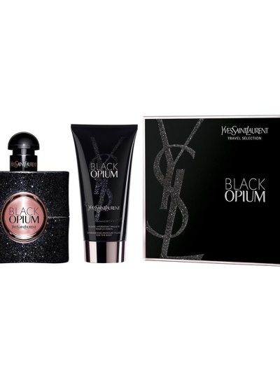 Yves Saint Laurent Black Opium Pour Femme zestaw woda perfumowana 50ml + balsam do ciała 50ml