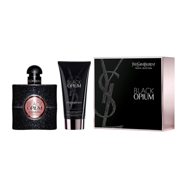 Yves Saint Laurent Black Opium Pour Femme zestaw woda perfumowana 50ml + balsam do ciała 50ml