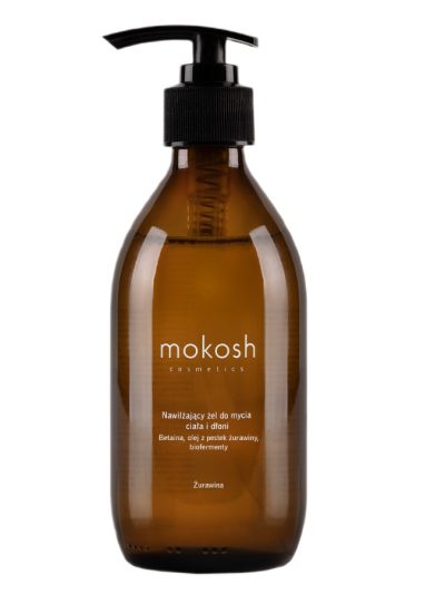 Mokosh Nawilżający żel do mycia ciała i dłoni Żurawina 300ml
