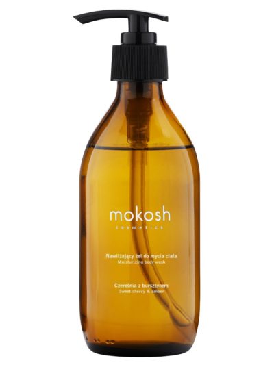 Mokosh Nawilżający żel do mycia ciała Czereśnia z bursztynem 300ml