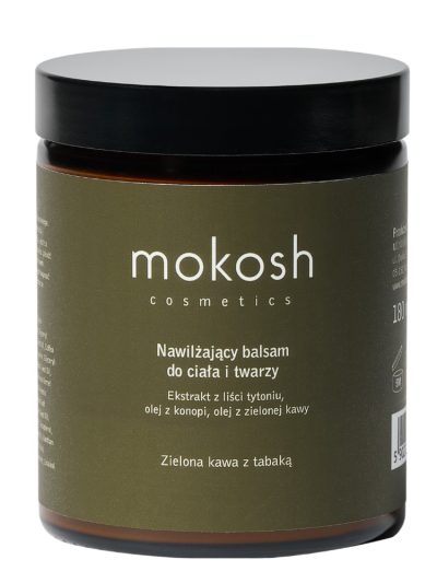 Mokosh Nawilżający balsam do twarzy i ciała Zielona kawa z tabaką 180ml