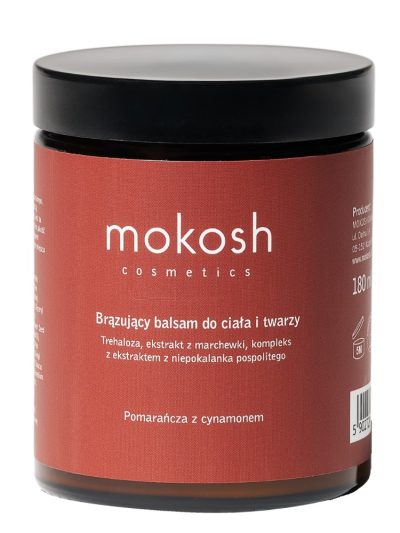Mokosh Brązujący balsam do ciała i twarzy Pomarańcza z cynamonem 180ml