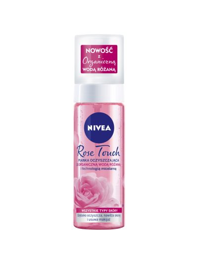 Nivea Rose Touch pianka oczyszczająca z organiczną wodą różaną 150ml