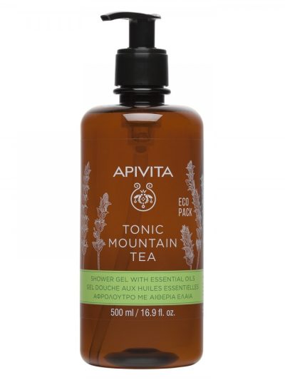 Apivita Tonic Mountain Tea Shower Gel with Essential Oils tonizujący żel pod prysznic z Górską Herbatą i olejkami eterycznymi 500ml