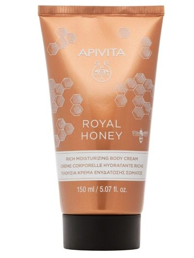 Apivita Royal Honey Rich Moisturizing Body Cream nawilżający krem do ciała o bogatej konsystencji z Miodem Tymiankowym 150ml