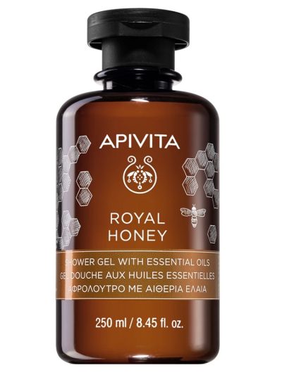 Apivita Royal Honey Shower Gel with Essential Oils odżywczy żel pod prysznic z Miodem Tymiankowym i olejkami eterycznymi 250ml