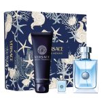Versace Pour Homme zestaw woda toaletowa 100ml + woda toaletowa 5ml + żel pod prysznic 150ml