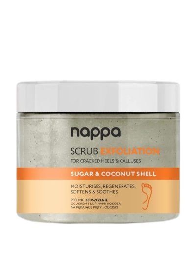 Silcare Nappa Scrub Exfoliation peeling złuszczenie z cukrem i łupinami kokosa na pękające pięty i odciski 350ml