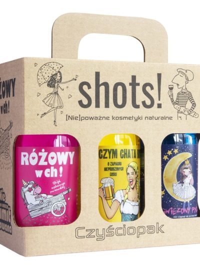 LaQ Czyściopak Shots! zestaw żeli pod prysznic 6x100ml