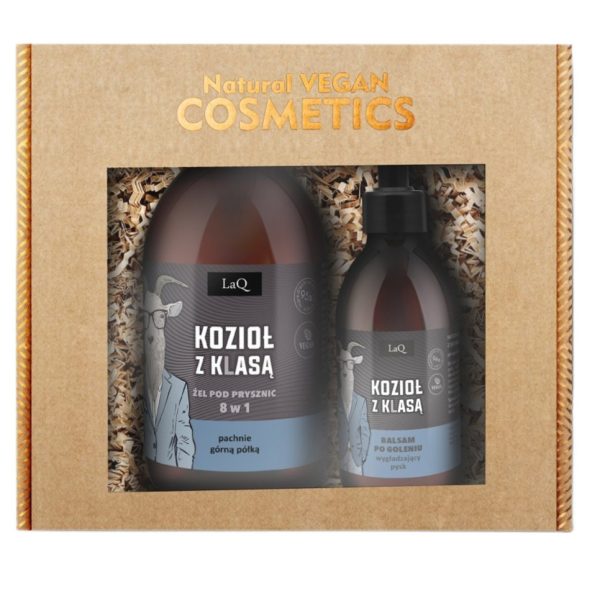 LaQ Kozioł z Klasą zestaw żel pod prysznic 500ml + balsam po goleniu 150ml