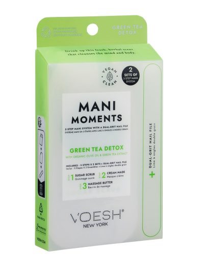 VOESH Mani Moments Duo 2 zestawy do 3-etapowego manicure Green Tea Detox