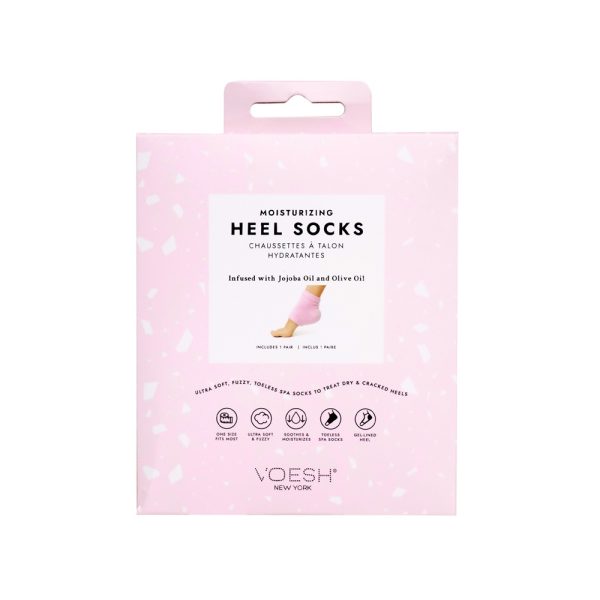 VOESH Moisturizing Heel Socks nawilżające skarpetki żelowe na pięty Pink 1 para