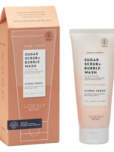 VOESH Sugar Scrub + Bubble Wash cukrowy peeling myjący do ciała i skóry głowy Citrus Crush 210g