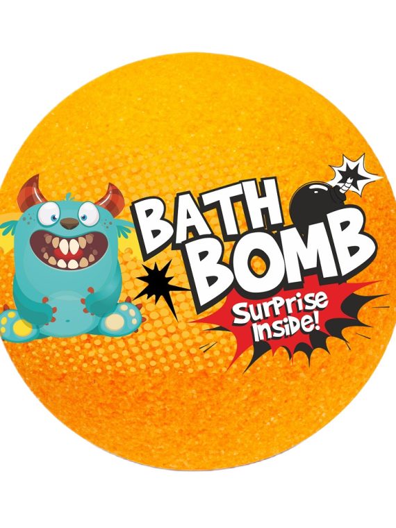 LaQ Kula kąpielowa z niespodzianką Pomarańczowa 120g