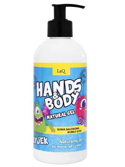 LaQ Naturalny żel do mycia rąk i ciała Dyzio i Ryjek 300ml
