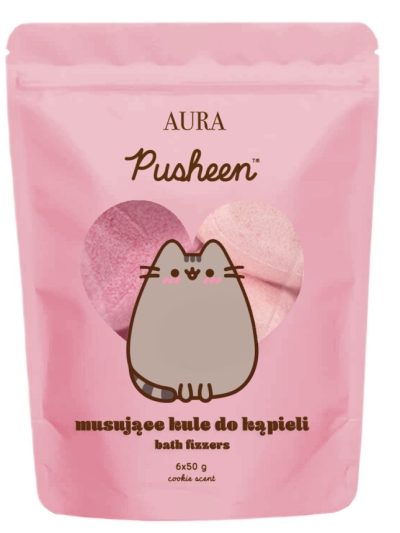 Pusheen Bath Fizzers musujące kule do kąpieli Arbuz i Truskawka 6x50g