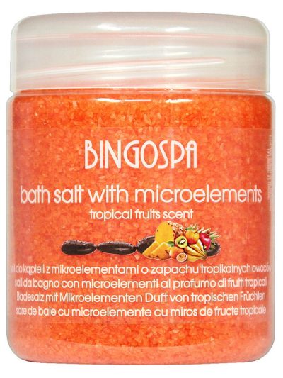 BingoSpa Sól do kąpieli  z mikroelementami o zapachu owoców tropikalnych 550g