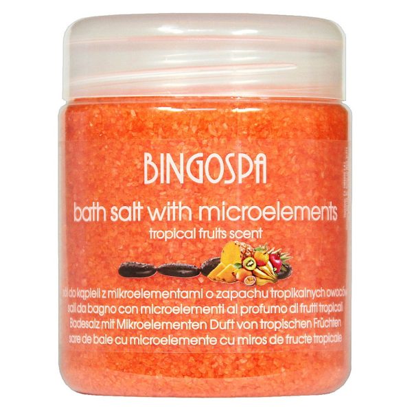 BingoSpa Sól do kąpieli  z mikroelementami o zapachu owoców tropikalnych 550g