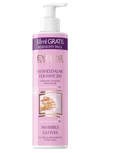 Eveline Cosmetics Niewidzialne Rękawiczki odżywczo-ochronny krem do rąk 245ml