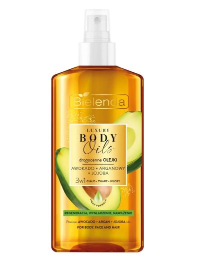 Bielenda Luxury Body Oils olejek do pielęgnacji 3w1 Awokado + Arganowy + Jojoba 150ml