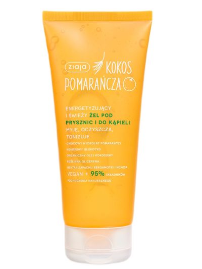 Ziaja Kokos Pomarańcza energetyzujący i świeży żel pod prysznic i do kąpieli 200ml