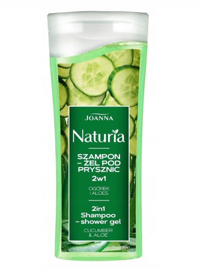 Joanna Naturia szampon-żel pod prysznic 2w1 Ogórek i Aloes 100ml