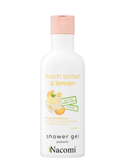 Nacomi Shower Gel żel pod prysznic Sorbet Brzoskwiniowy i Cytryna 300ml