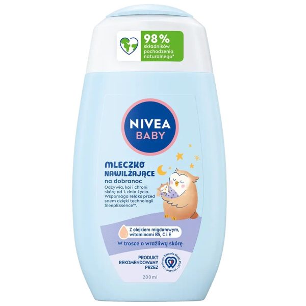 Nivea Baby mleczko nawilżające na dobranoc 200ml