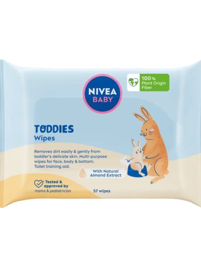 Nivea Baby Toddies chusteczki biodegradowalne 57szt