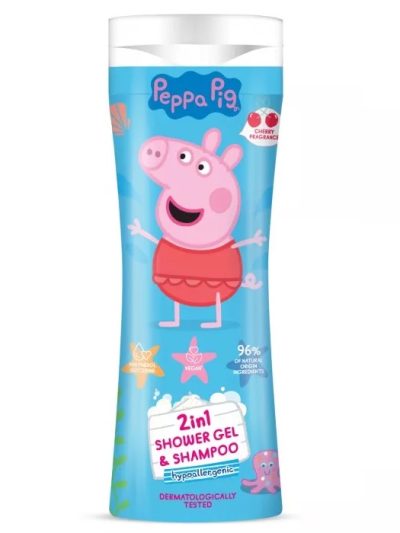 Peppa Pig Żel pod prysznic i szampon 2w1 Wiśnia 300ml