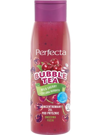 Perfecta Bubble Tea skoncentrowany żel pod prysznic Wild Cherry + Zielona Herbata 400ml