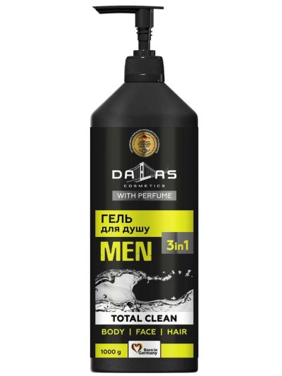 Dalas Men żel pod prysznic 3w1 Total Clean 1000g