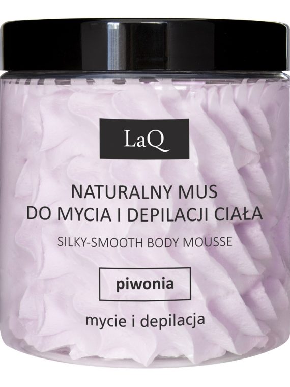 LaQ Naturalny mus do mycia i depilacji ciała Piwonia 250ml
