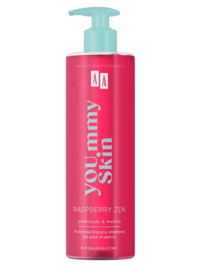 AA YOU.mmy Raspberry Zen multinawilżający olejkowy żel pod prysznic 400ml