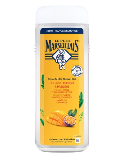 Le Petit Marseillais Kremowy żel pod prysznic Mango Bio & Marakuja 400ml