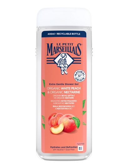 Le Petit Marseillais Żel pod prysznic Biała Brzoskwinia Bio i Nektarynka Bio 400ml