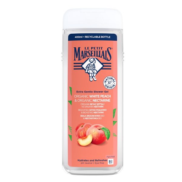 Le Petit Marseillais Żel pod prysznic Biała Brzoskwinia Bio i Nektarynka Bio 400ml