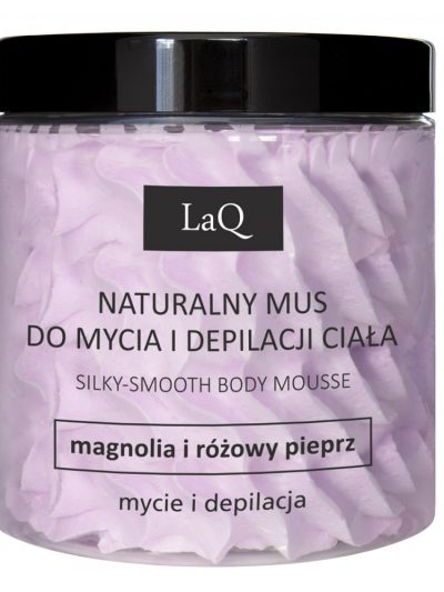 LaQ Naturalny mus do mycia i depilacji ciała Magnolia i Różowy Pieprz 250ml