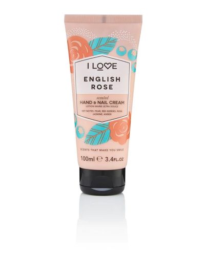 I Love Scented Hand & Nail Cream nawilżający krem do dłoni i paznokci English Rose 100ml