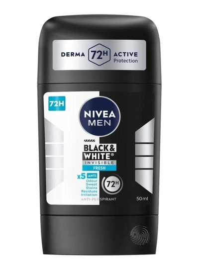 Nivea Men Black&White Invisible Fresh antyperspirant w sztyfcie 50ml