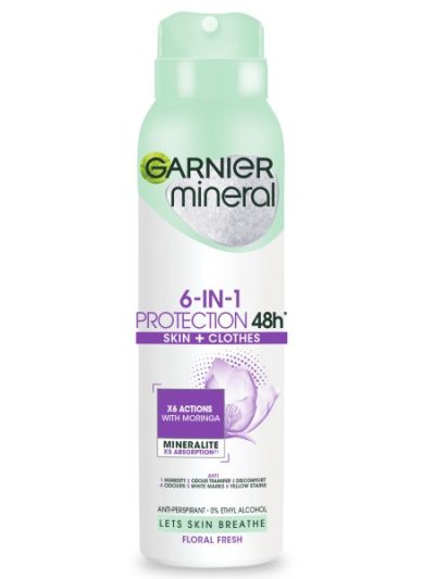 Garnier Mineral 6-in-1 Protection Floral Fresh antyperspirant 150ml