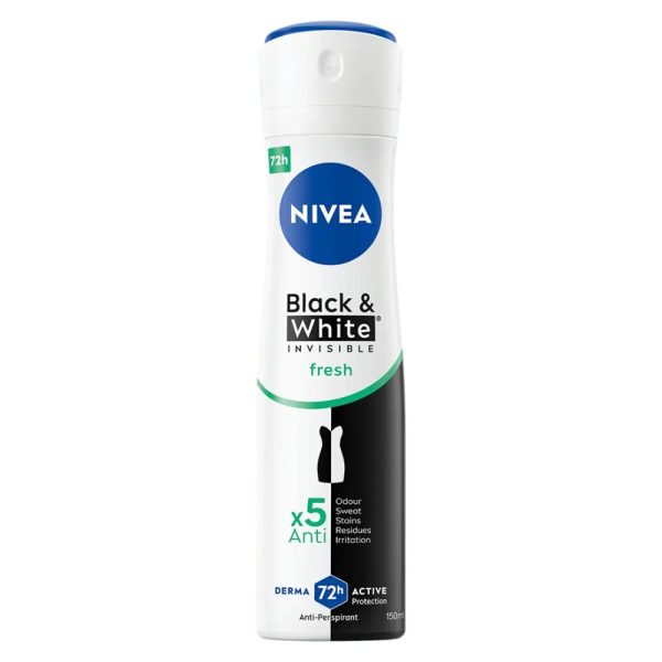 Nivea Black&White Invisible Fresh antyperspirant 150ml