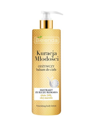 Bielenda Kuracja Młodości odżywczy balsam do ciała z ekstraktem ze śluzu ślimaka 400ml
