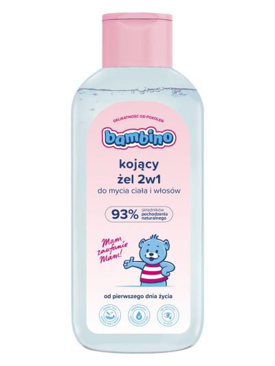 Bambino Kojący żel 2w1 do mycia ciała i włosów od pierwszego dnia życia 400ml