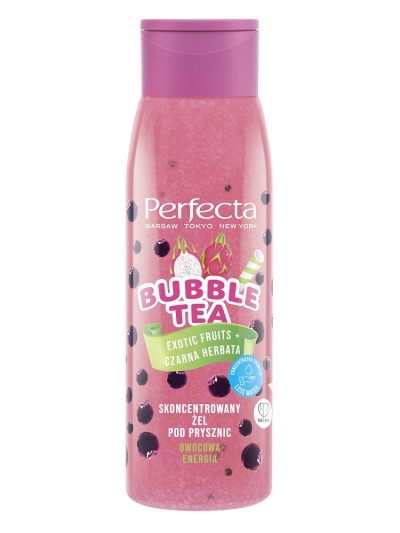 Perfecta Bubble Tea skoncentrowany żel pod prysznic Exotic Fruits + Czarna Herbata 400ml