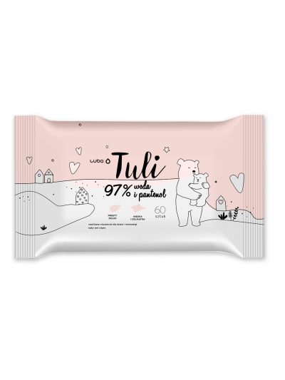 Luba Tuli nawilżane chusteczki dla dzieci i niemowląt 97% woda i pantenol 60szt