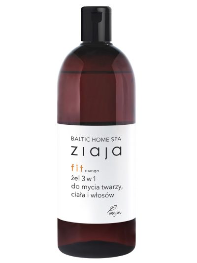 Ziaja Baltic Home Spa Fit żel 3w1 do mycia twarzy ciała i włosów Mango 500ml