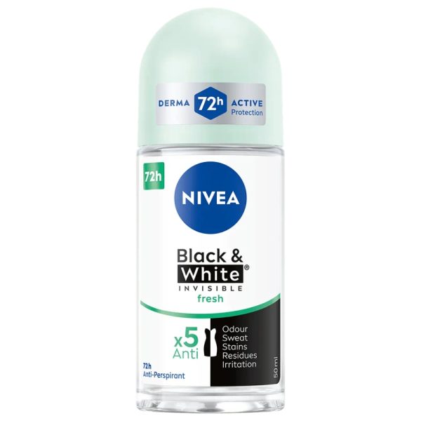 Nivea Black&White Invisible Fresh antyperspirant w kulce 50ml